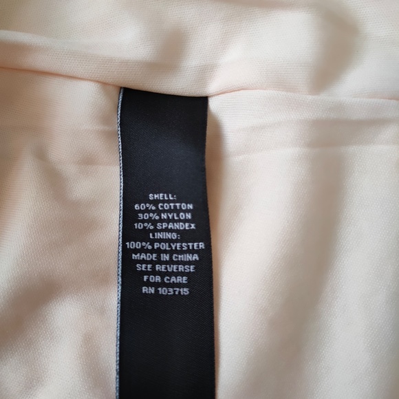 Sharagano MIDI Dress Peach OverLace Sleeveless  Stretch Size 6 - Picture 7 of 7